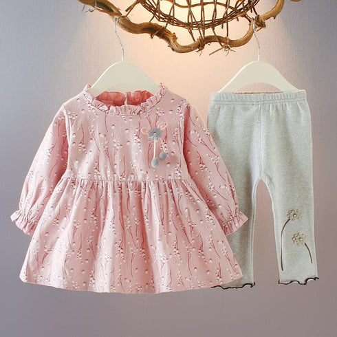 Girl's Broken Flower Children's Two-Piece Set